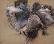 Edgar Degas dancer wearing shoes painting